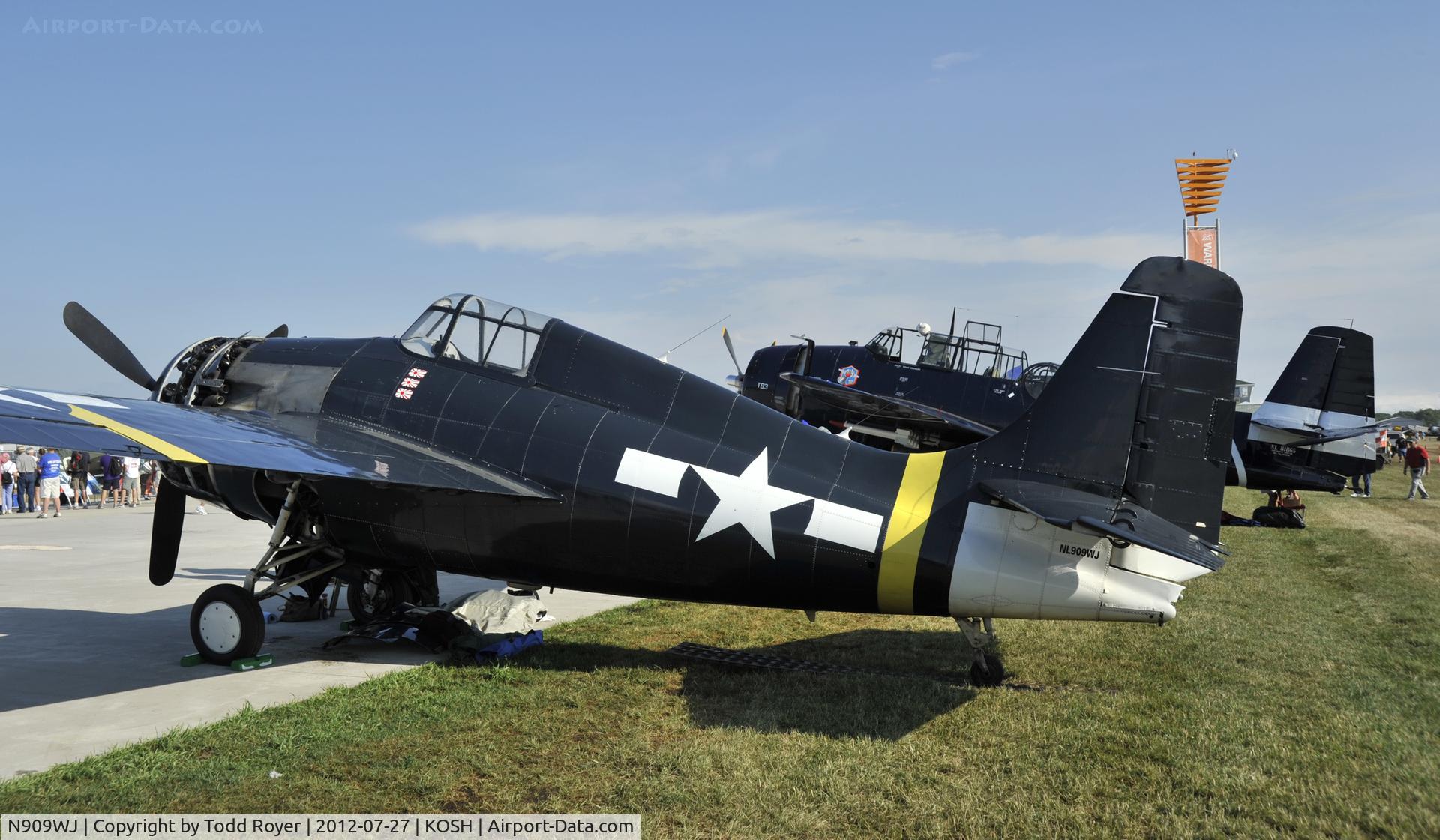 N909WJ, 1944 General Motors (Grumman) FM-2 Wildcat C/N 16203, Airventure 2012