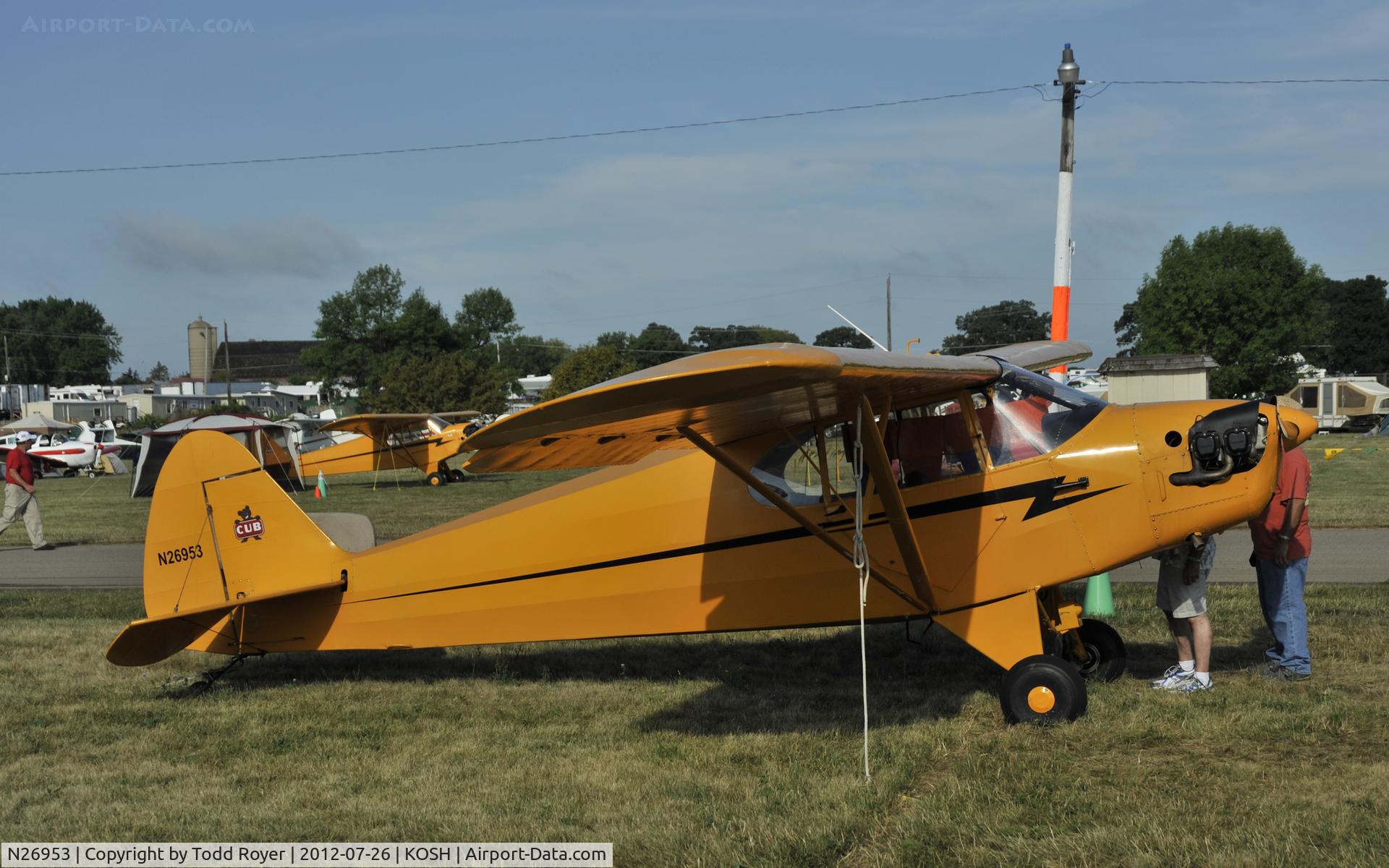 N26953, 1940 Piper J5A Cub Cruiser C/N 5-9, Airventure 2012