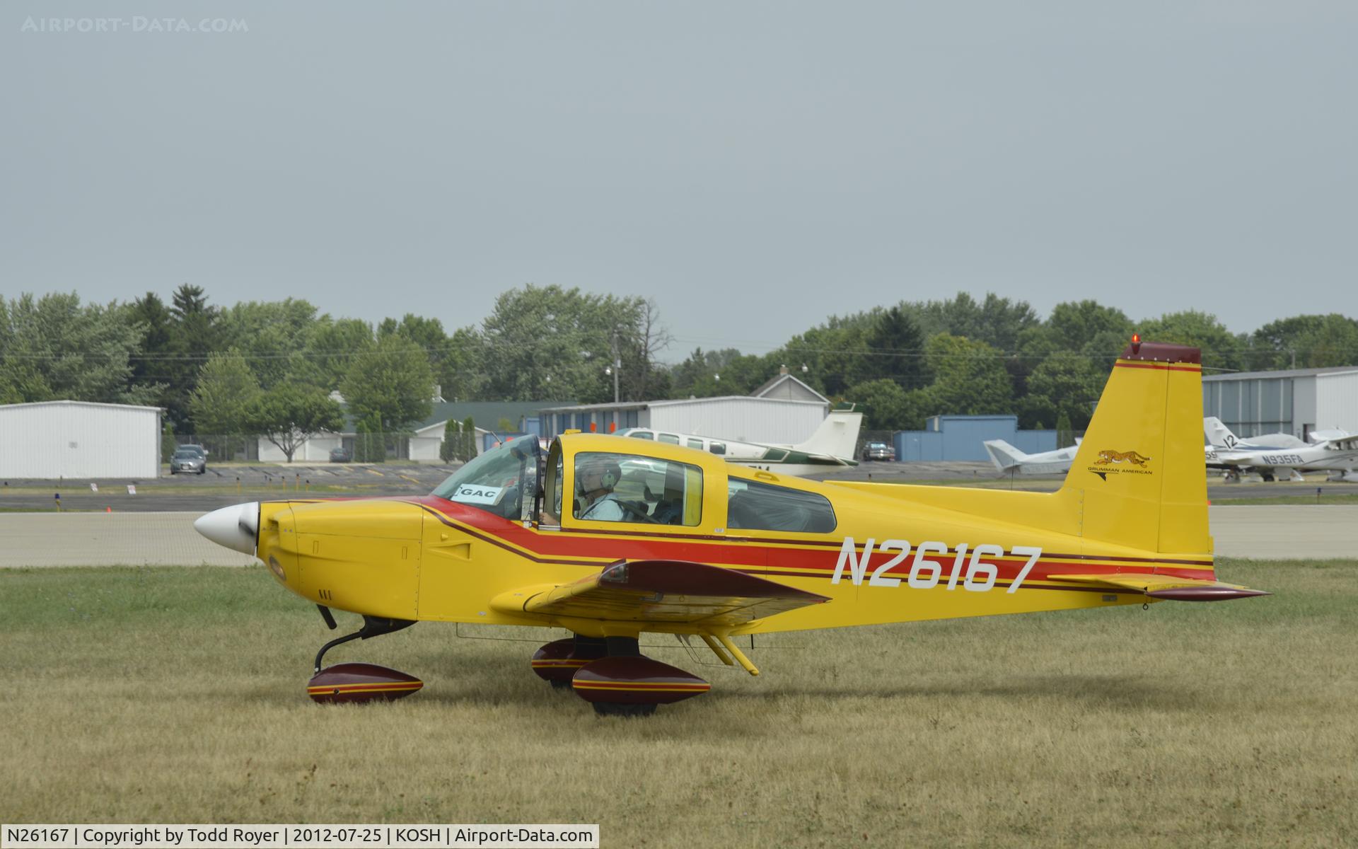N26167, 1977 Grumman American AA-5A Cheetah C/N AA5A0461, Airventure 2012