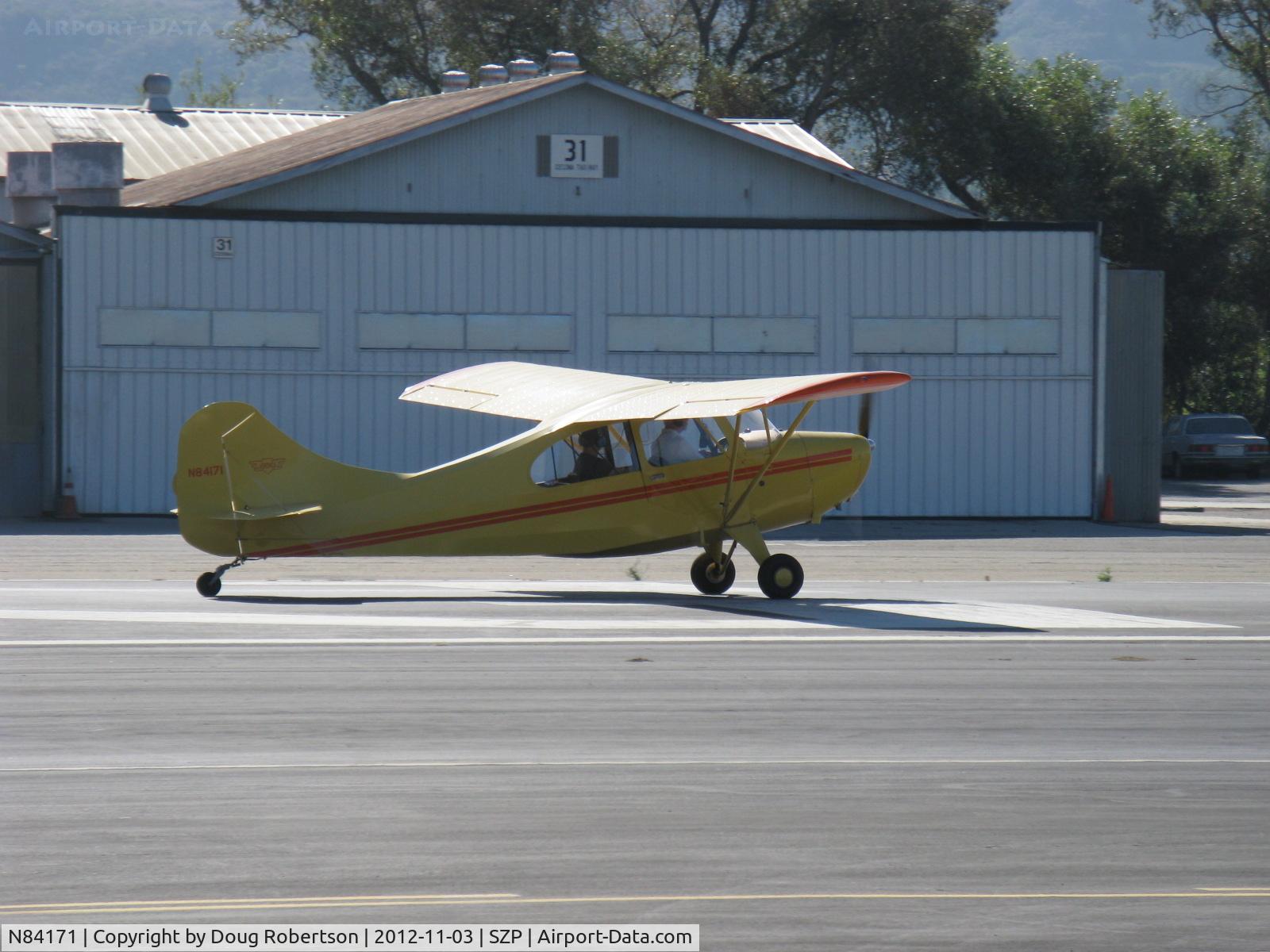 N84171, 1946 Aeronca 7AC Champion C/N 7AC-2859, 1946 Aeronca 7AC CHAMPION, Continental A&C65 65 Hp, takeoff roll Rwy 22