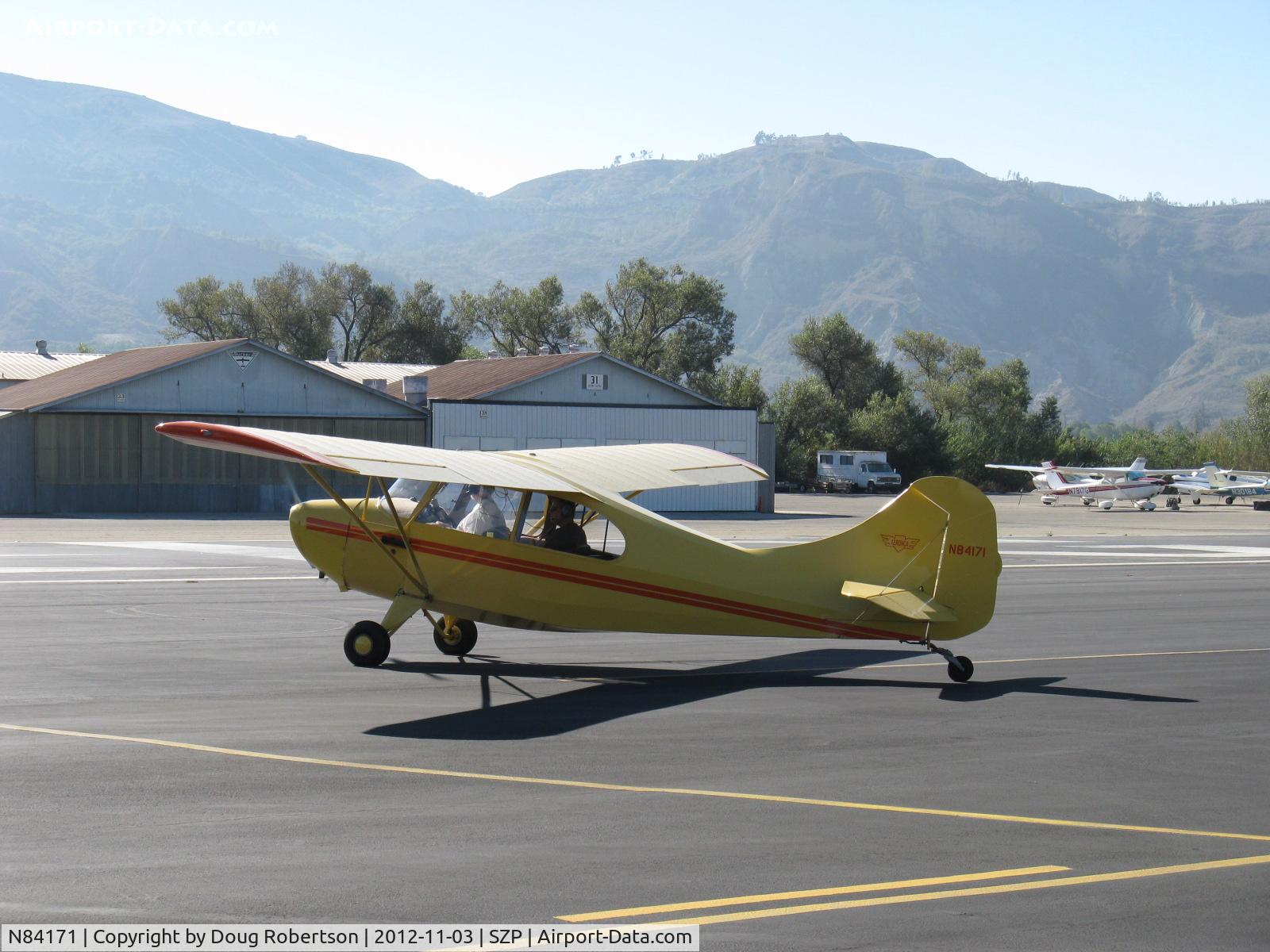 N84171, 1946 Aeronca 7AC Champion C/N 7AC-2859, 1946 Aeronca 7AC CHAMPION, Continental A&C65 65 Hp, holding short 22