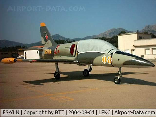 ES-YLN, Aero L-39C Albatros C/N 533637, Now displayed at Sion (Swizerland) on the parking of Heli Alps