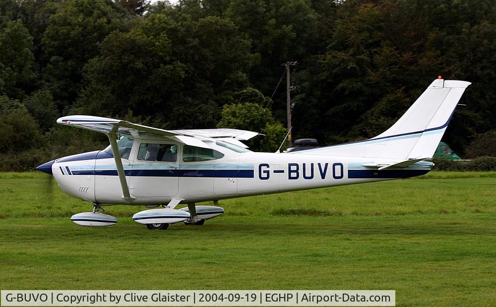G-BUVO, 1977 Reims Cessna F182P C/N 0022, Ex: D-EJCL > PH-VDH > G-WTFA > G-BUVO -  Originally owned to, WTFA Ltd in October 1986 as G-WTFA and currently with, Romeo Mike Flying Group since August 2004 as G-BUVO.