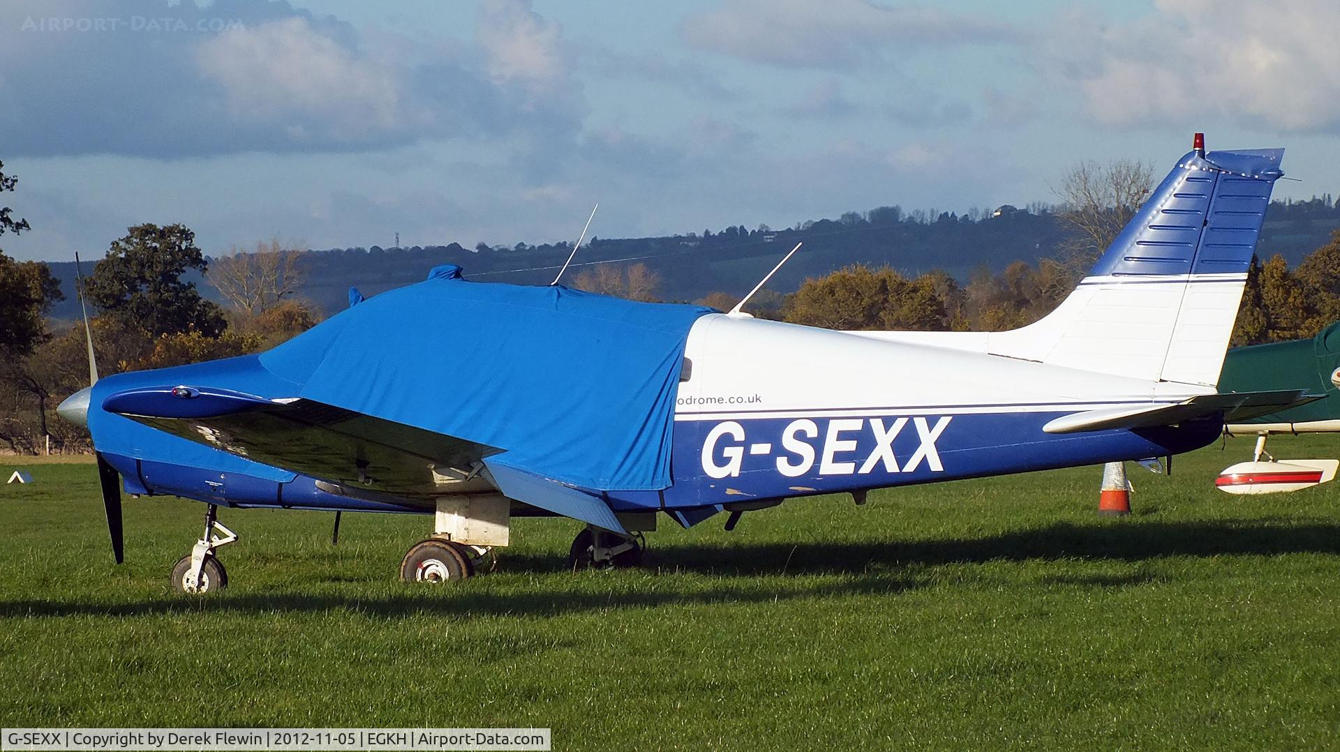 G-SEXX, 1978 Piper PA-28-161 Cherokee Warrior II C/N 28-7816196, EGKH resident.