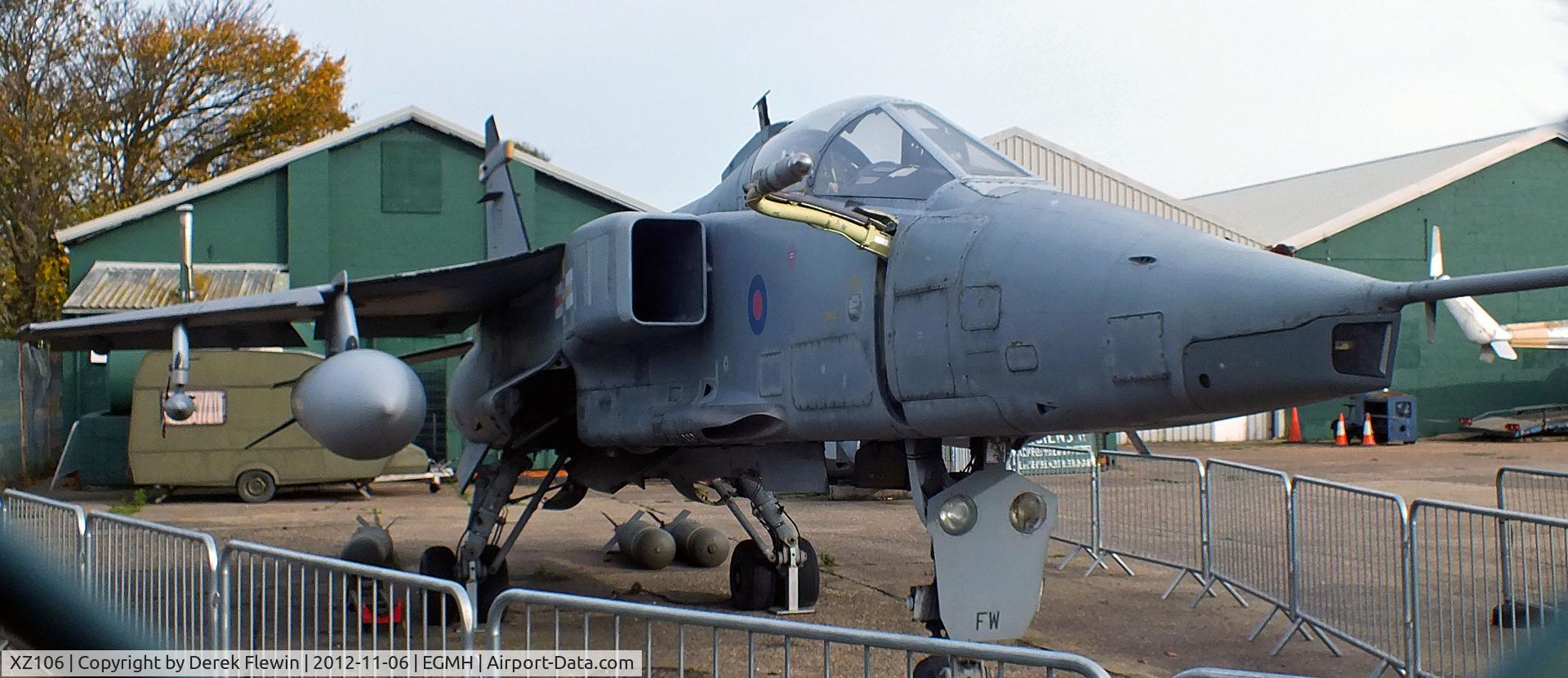 XZ106, 1976 Sepecat Jaguar GR.3A C/N S.107, Seen at the RAF Manston History Museum.