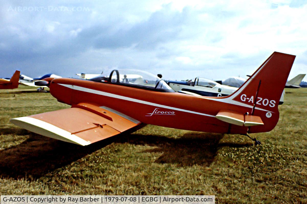 G-AZOS, 1975 Jurca MJ-5 Sirocco C/N PFA 2206, Jurca MJ.5 H1 Sirocco [PFA 2206] Leicester~G 08/07/1979. Image taken from a slide.