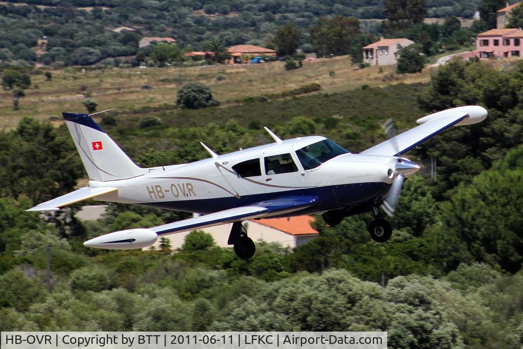 HB-OVR, 1963 Piper PA-24-250 Comanche C/N 24-1595, Windy landing on runway 18