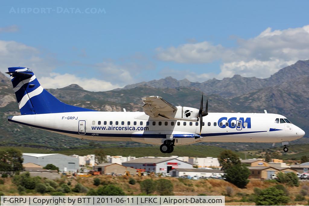 F-GRPJ, 2005 ATR 72-212A C/N 724, Landing in 18