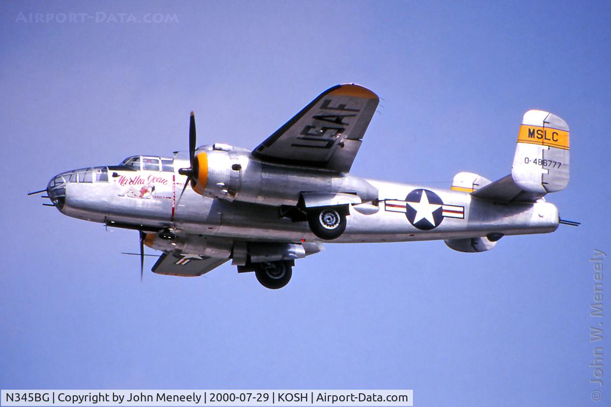 N345BG, 1944 North American TB-25N Mitchell C/N 108-47531, Airventure 2000