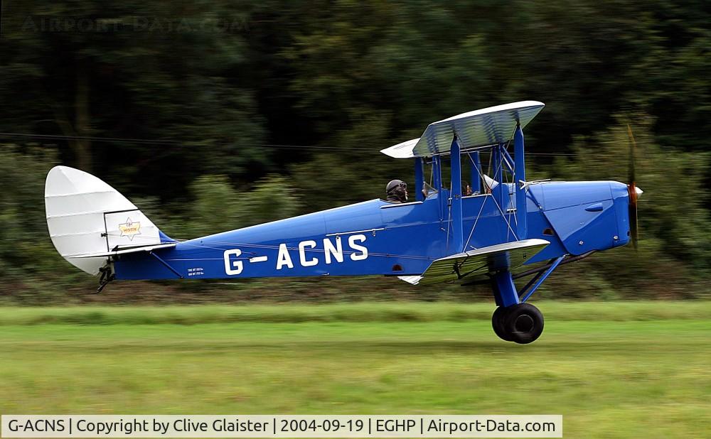 G-ACNS, 1934 De Havilland DH.60G-III Moth Major C/N 5068, Ex: G-ACNS > ZS-ARU or ZS-ARW? > G-ACNS - Originally owned to, The Hon. Brian Lewis in February 1934 and currently in private hands since November 2009.