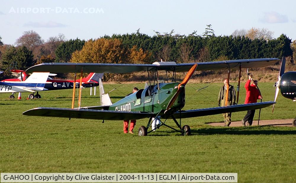G-AHOO, 1943 De Havilland DH-82A Tiger Moth II C/N 86149, Ex: EM967 > 6940M > G-AHOO - Originally and currently in private hands since June 1985.