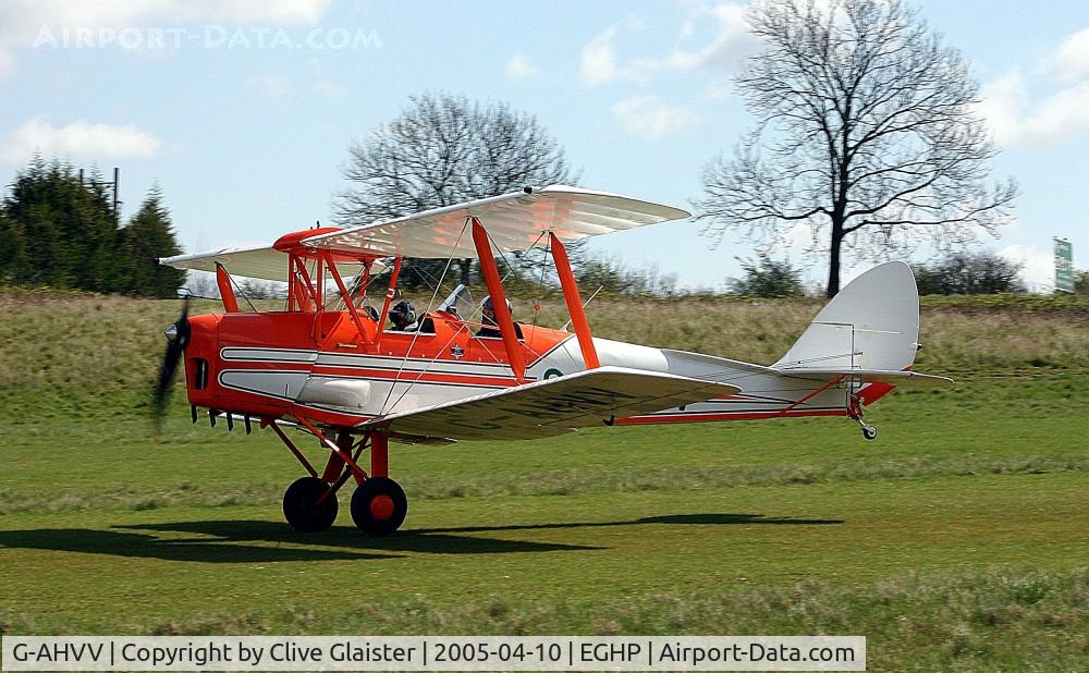 G-AHVV, 1943 De Havilland DH-82A Tiger Moth II C/N 86123, Ex: EM929 > G-AHVV - Originally owned to, McDonald Aircraft Ltd in June 1946 and currently in private hands since March 2000.