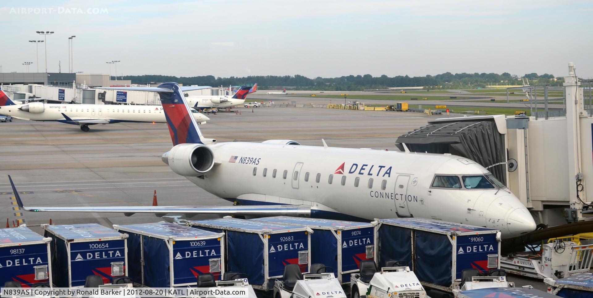 N839AS, 1999 Bombardier CRJ-200ER (CL-600-2B19) C/N 7284, Atlanta