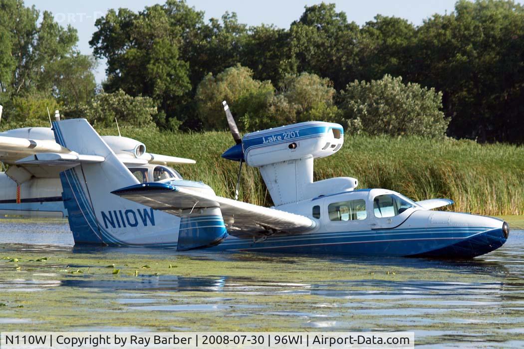 N110W, Aerofab Inc Lake 250 C/N 131, Lake LA-270 Turbo Renegade [131] Oshkosh-Lake Winnebago Seaplane Base~N 30/07/2008