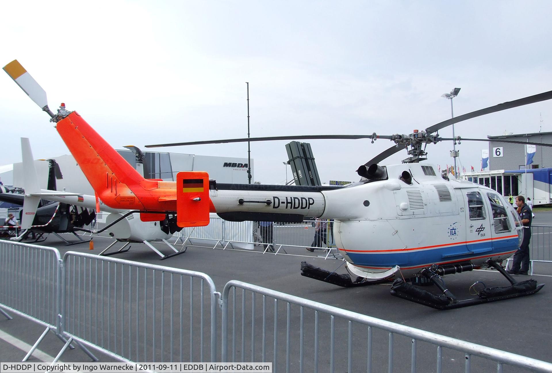 D-HDDP, 1973 MBB Bo.105C C/N S-123, MBB Bo 105C of the DLR at the ILA 2012, Berlin