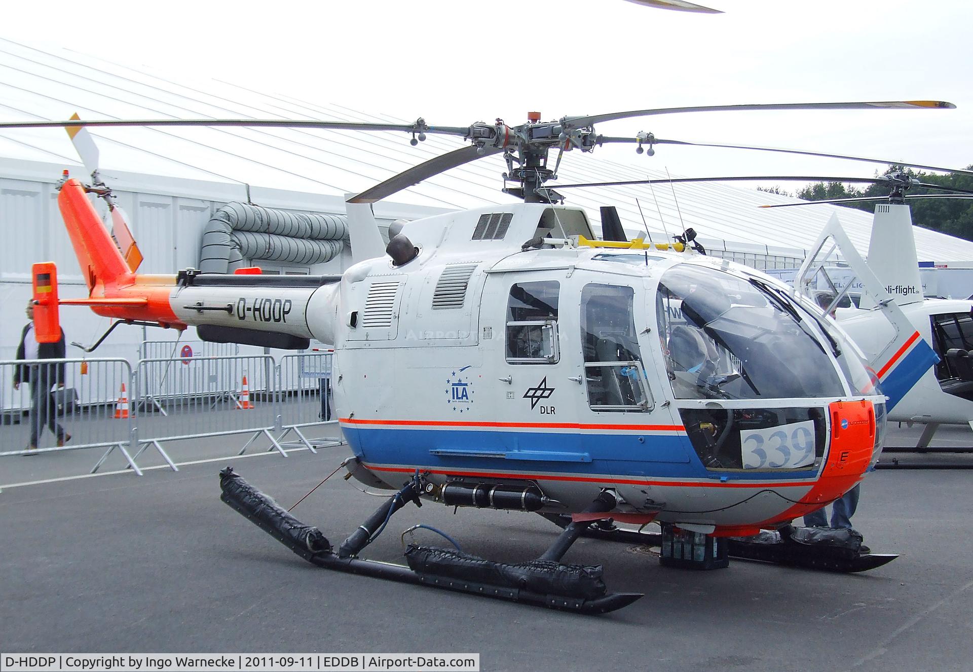 D-HDDP, 1973 MBB Bo.105C C/N S-123, MBB Bo 105C of the DLR at the ILA 2012, Berlin