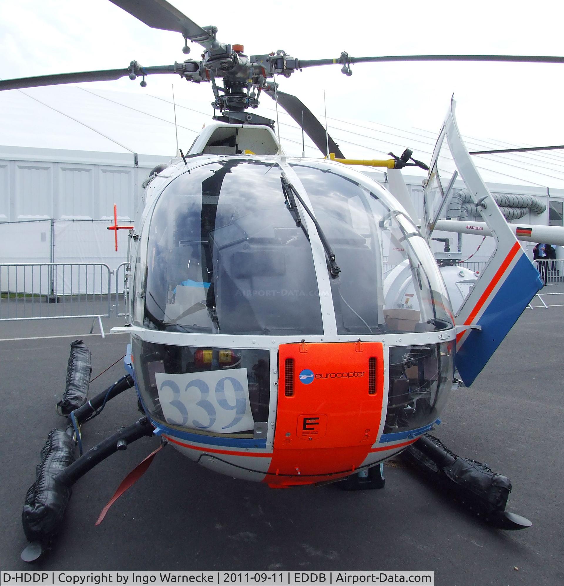 D-HDDP, 1973 MBB Bo.105C C/N S-123, MBB Bo 105C of the DLR at the ILA 2012, Berlin