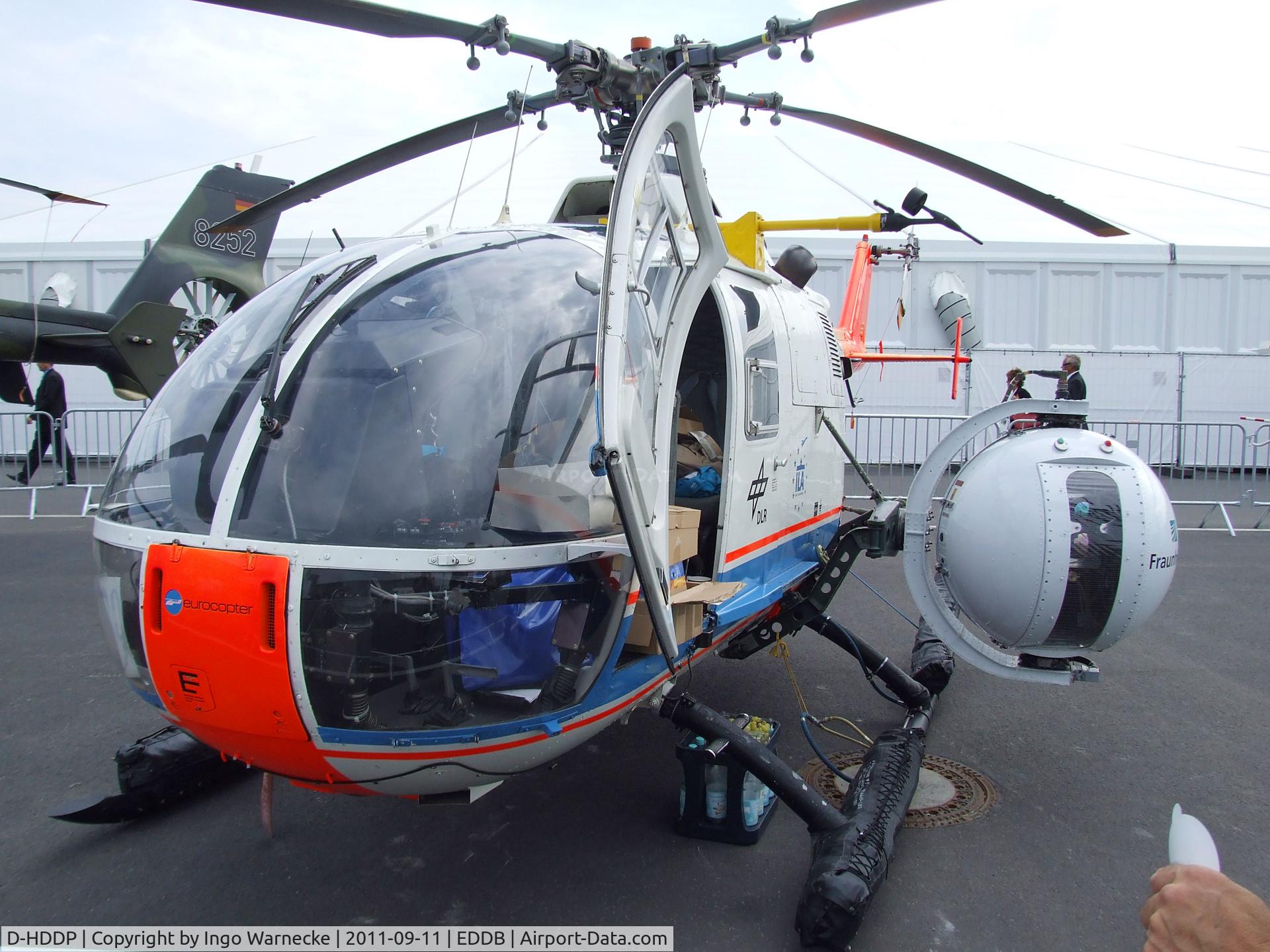 D-HDDP, 1973 MBB Bo.105C C/N S-123, MBB Bo 105C of the DLR at the ILA 2012, Berlin