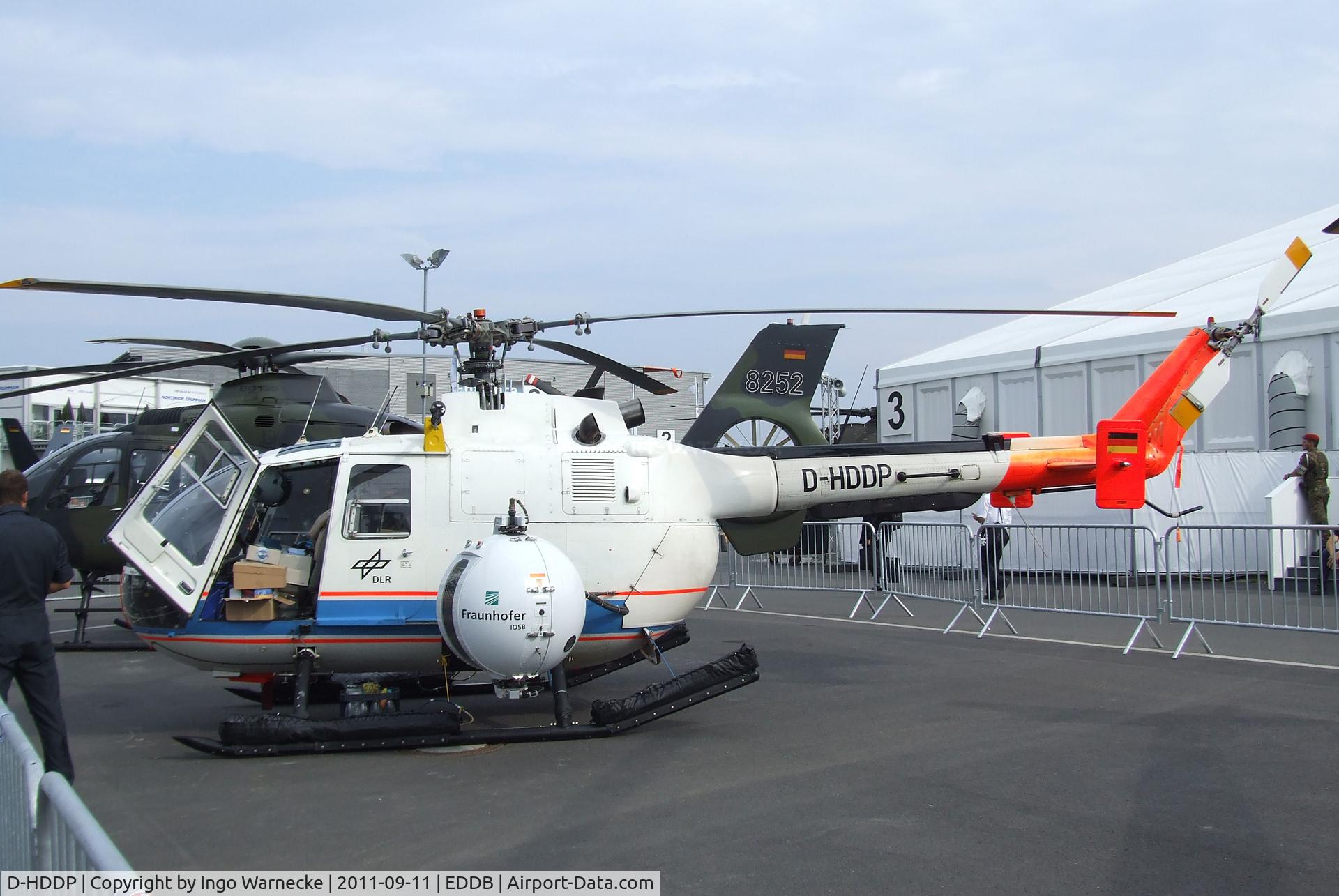 D-HDDP, 1973 MBB Bo.105C C/N S-123, MBB Bo 105C of the DLR at the ILA 2012, Berlin