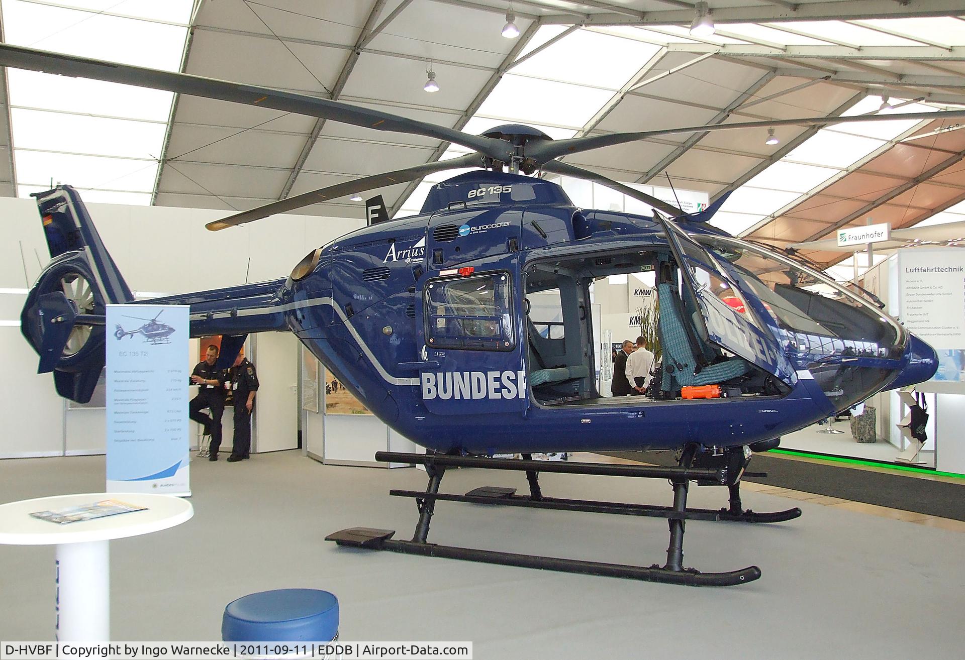 D-HVBF, Eurocopter EC-135T-2i C/N 0171, Eurocopter EC135T-2i of the German federal police(Bundespolizei) at the ILA 2012, Berlin