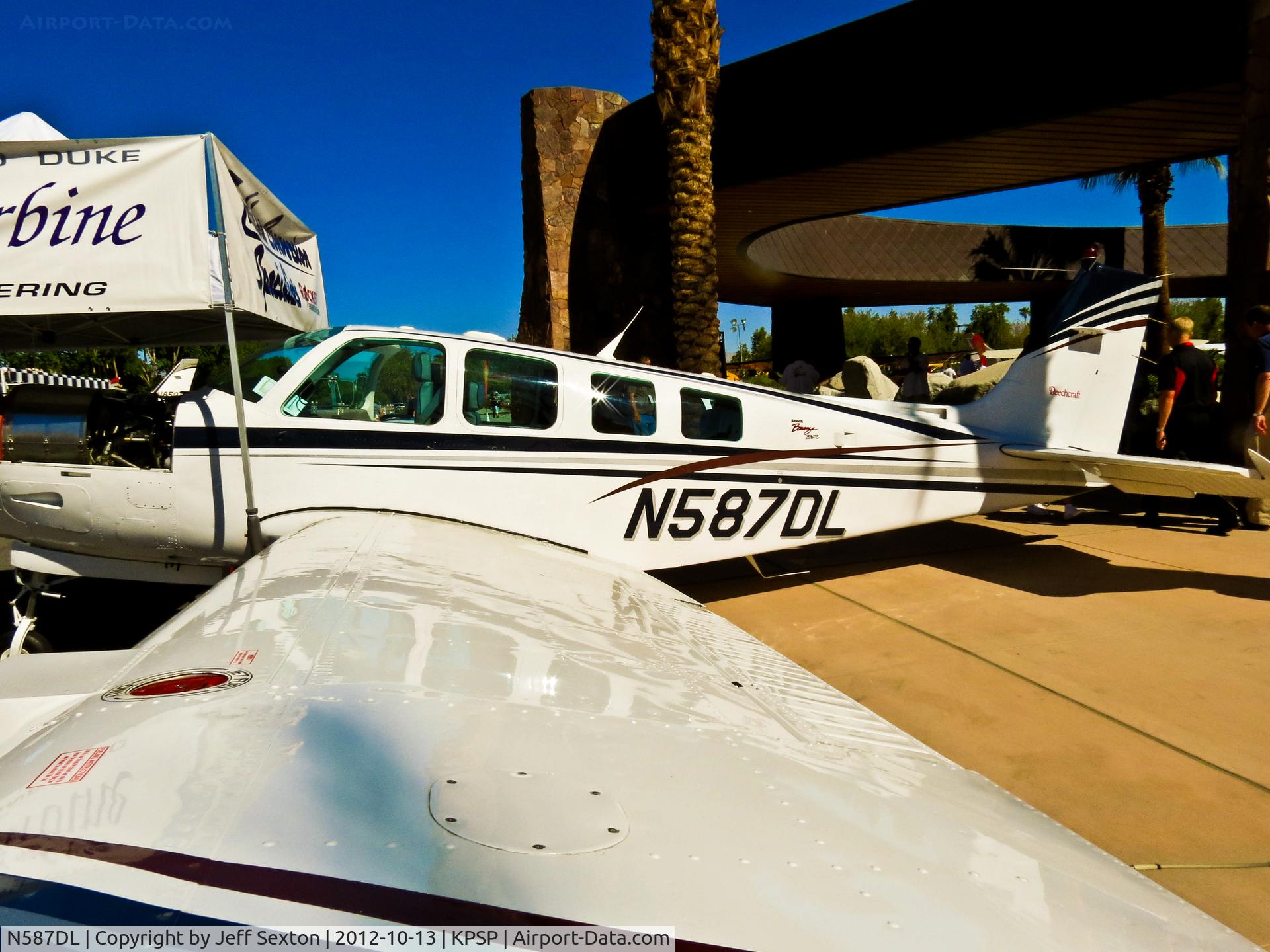 N587DL, 1999 Raytheon Aircraft Company B36TC Bonanza C/N EA-631, AOPA 2012 Static Display