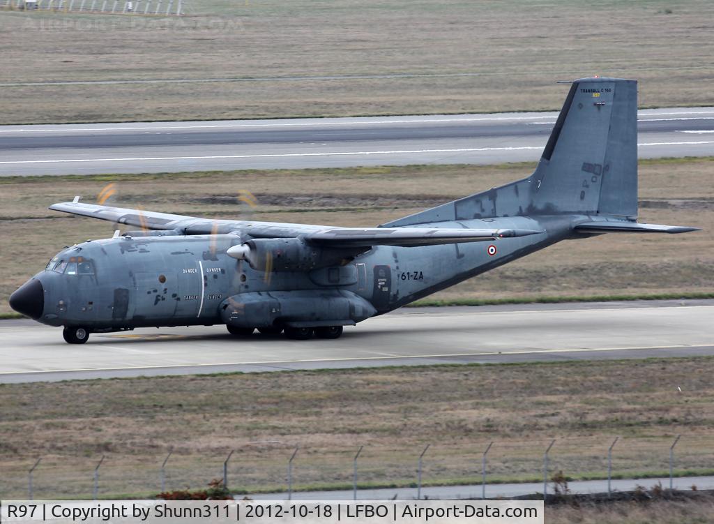 R97, Transall C-160R C/N 97, Taxiing holding point rwy 14R for departure...
