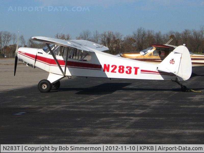N283T, 1953 Piper PA-18-105 Special C/N 18-2397, On the ramp in Parkersburg, WV