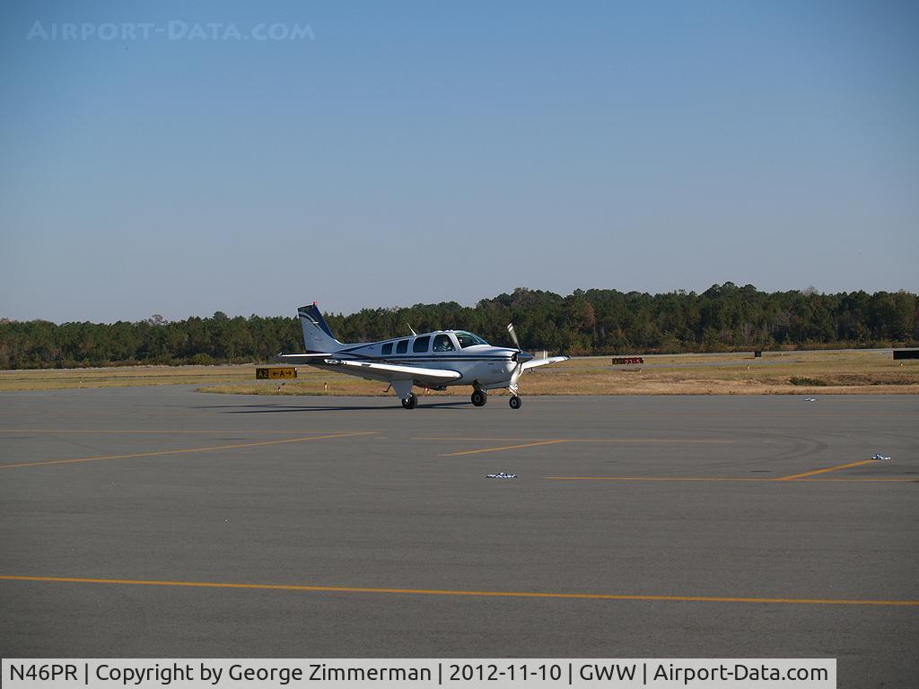 N46PR, 2000 Raytheon Aircraft Company A36 Bonanza C/N E-3320, Taxi to designated parking on apron