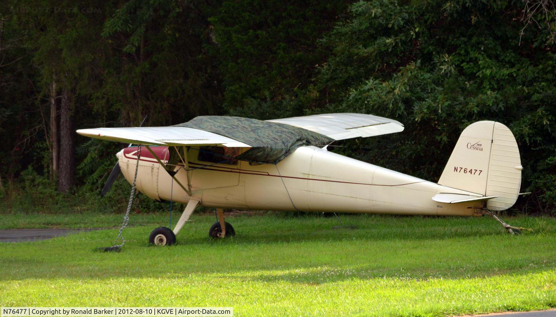N76477, 1946 Cessna 140 C/N 10909, Gordonsville