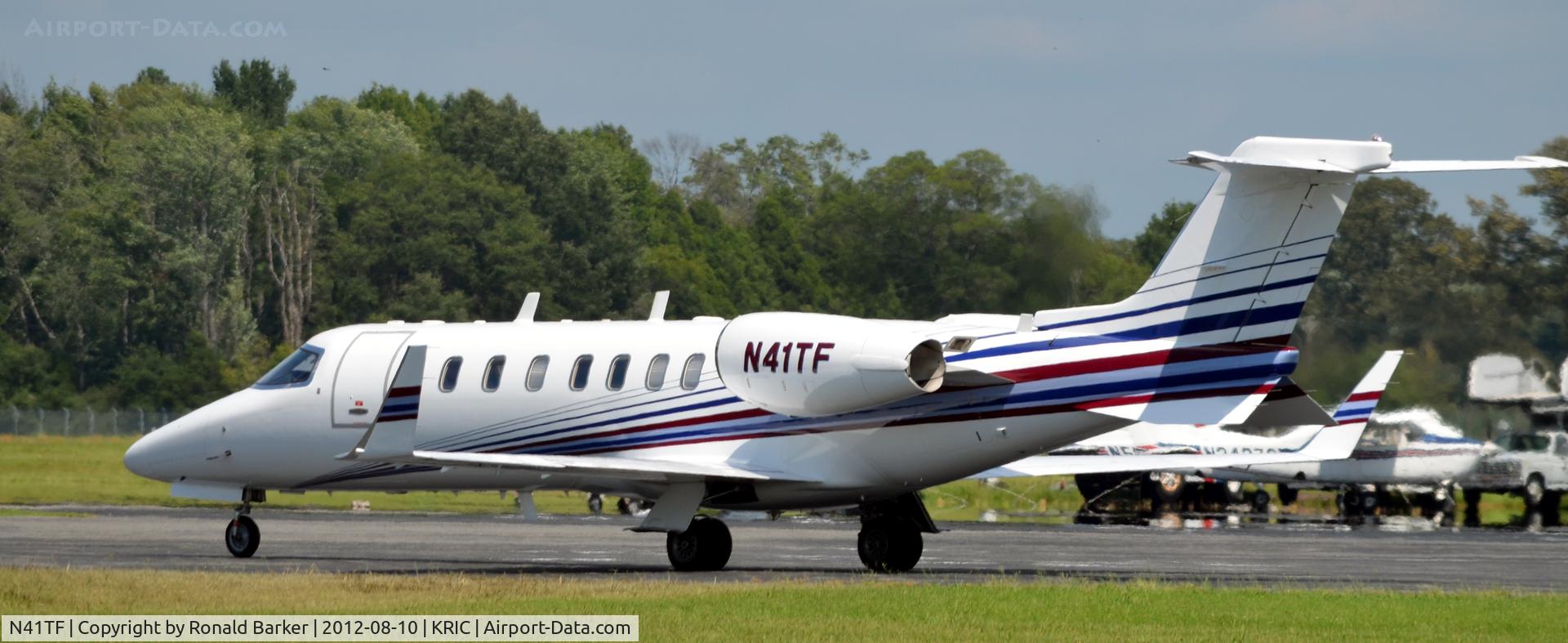 N41TF, 2001 Learjet Inc 45 C/N 175, Taxi Richmond