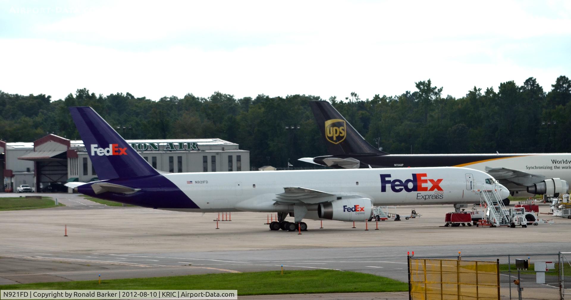 N921FD, 1991 Boeing 757-23A C/N 24924, FedEx at RIC