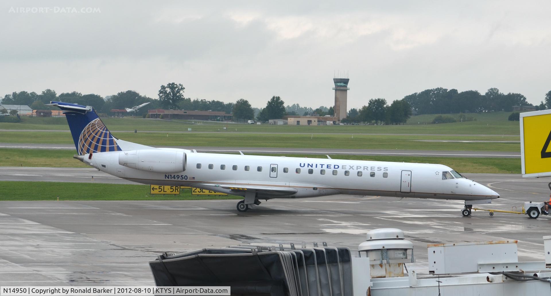 N14950, 1998 Embraer ERJ-145LR (EMB-145LR) C/N 145061, Push back TYS