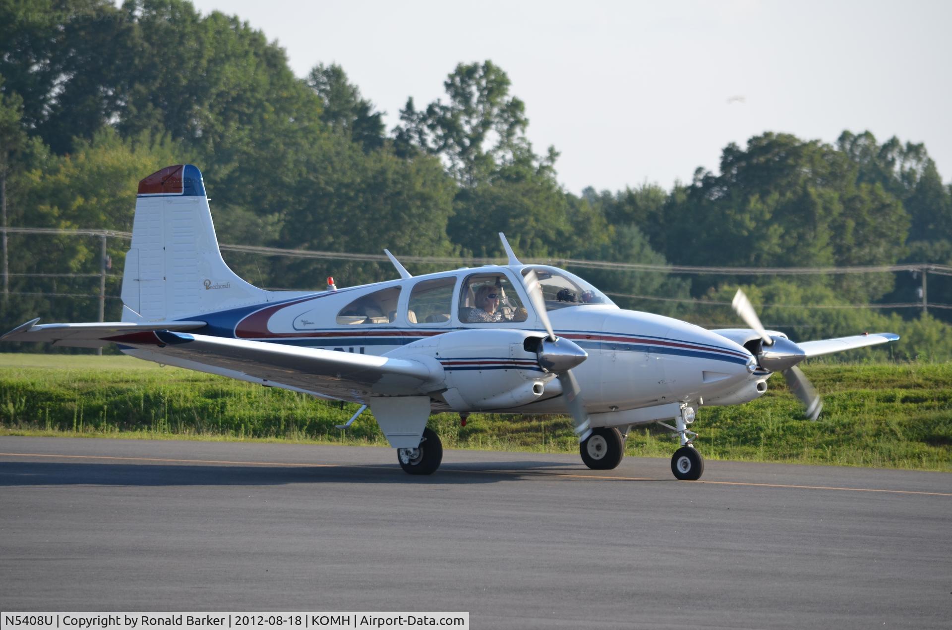 N5408U, 1967 Beech D95A Travel Air C/N TD-698, Taxi Orange