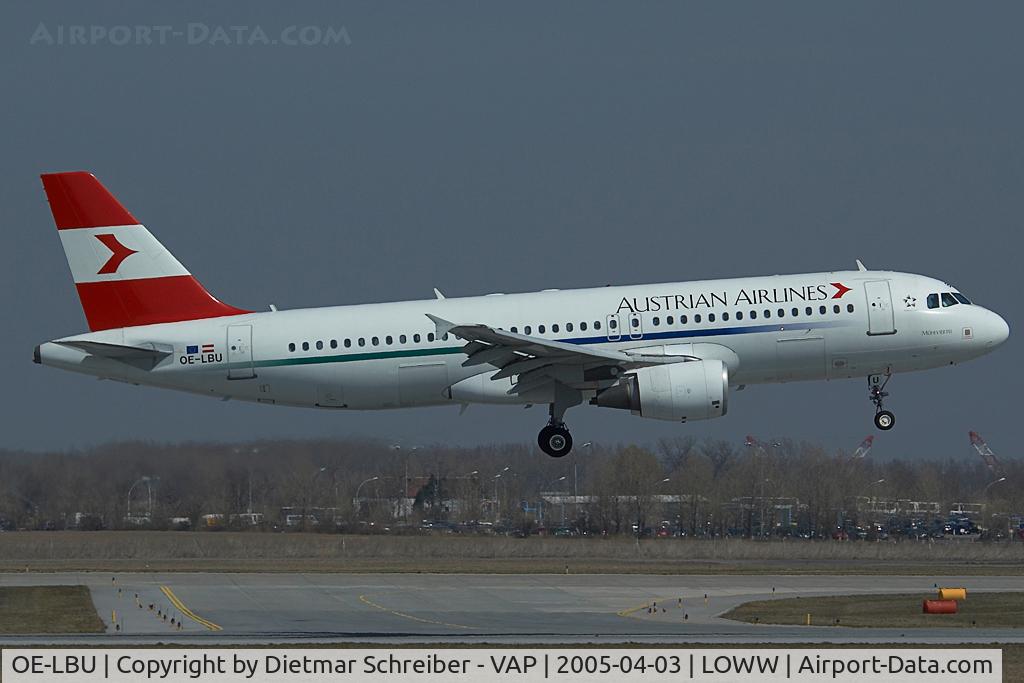 OE-LBU, 2001 Airbus A320-214 C/N 1478, Austrian Airlines Airbus 320
