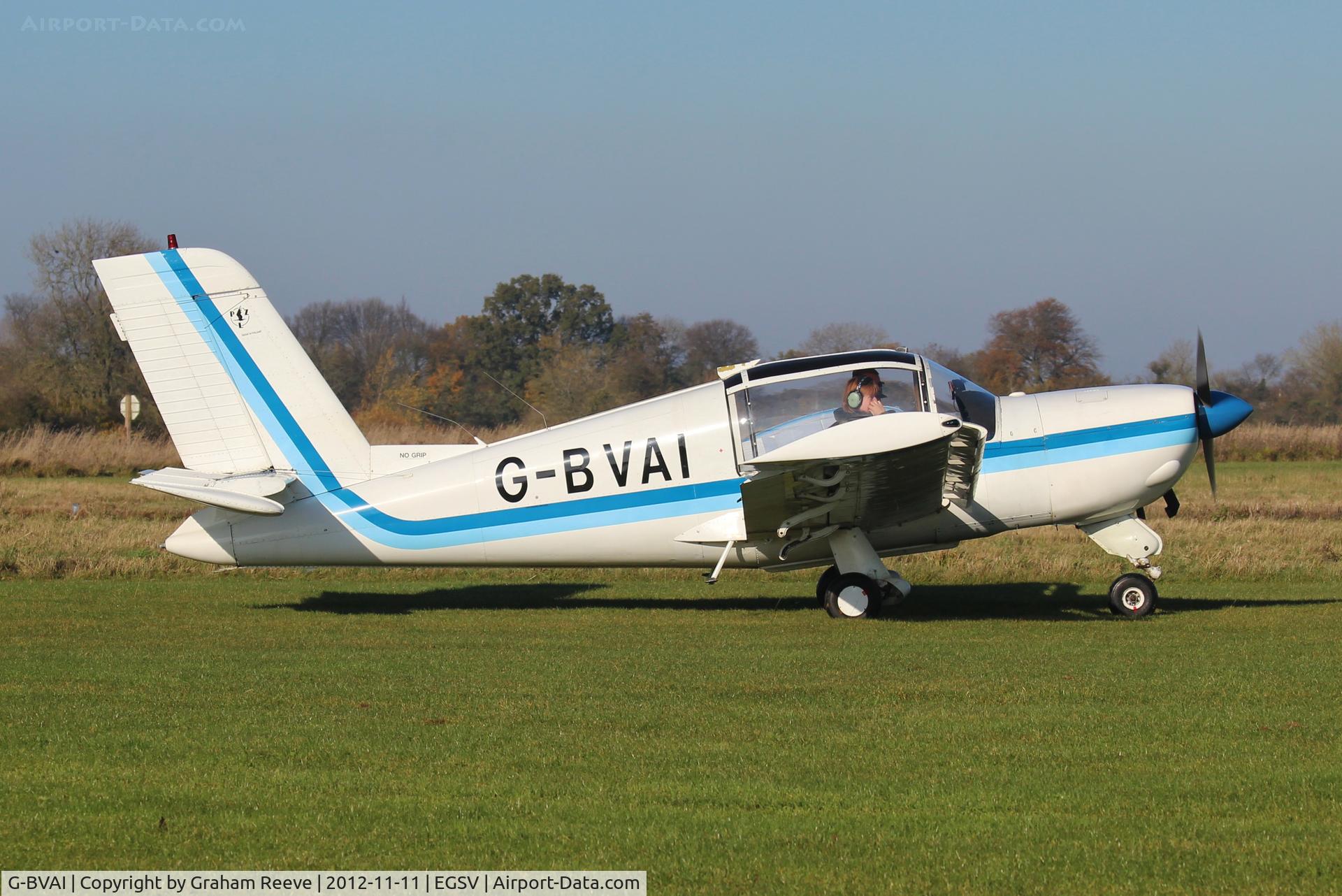 G-BVAI, 1990 PZL-Okecie PZL-110 Koliber 150 C/N 03900040, Just landed.
