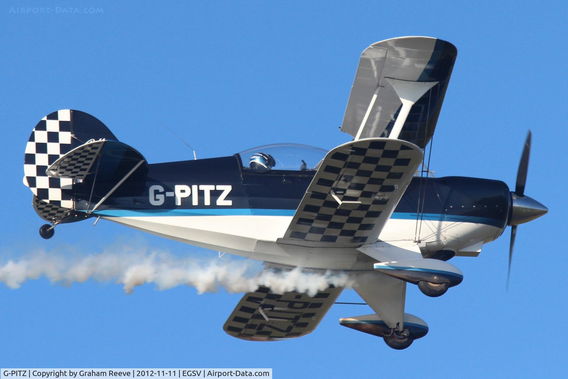 G-PITZ, 1983 Pitts S-2A Special C/N 100ER, In formation at Old Buckenham.