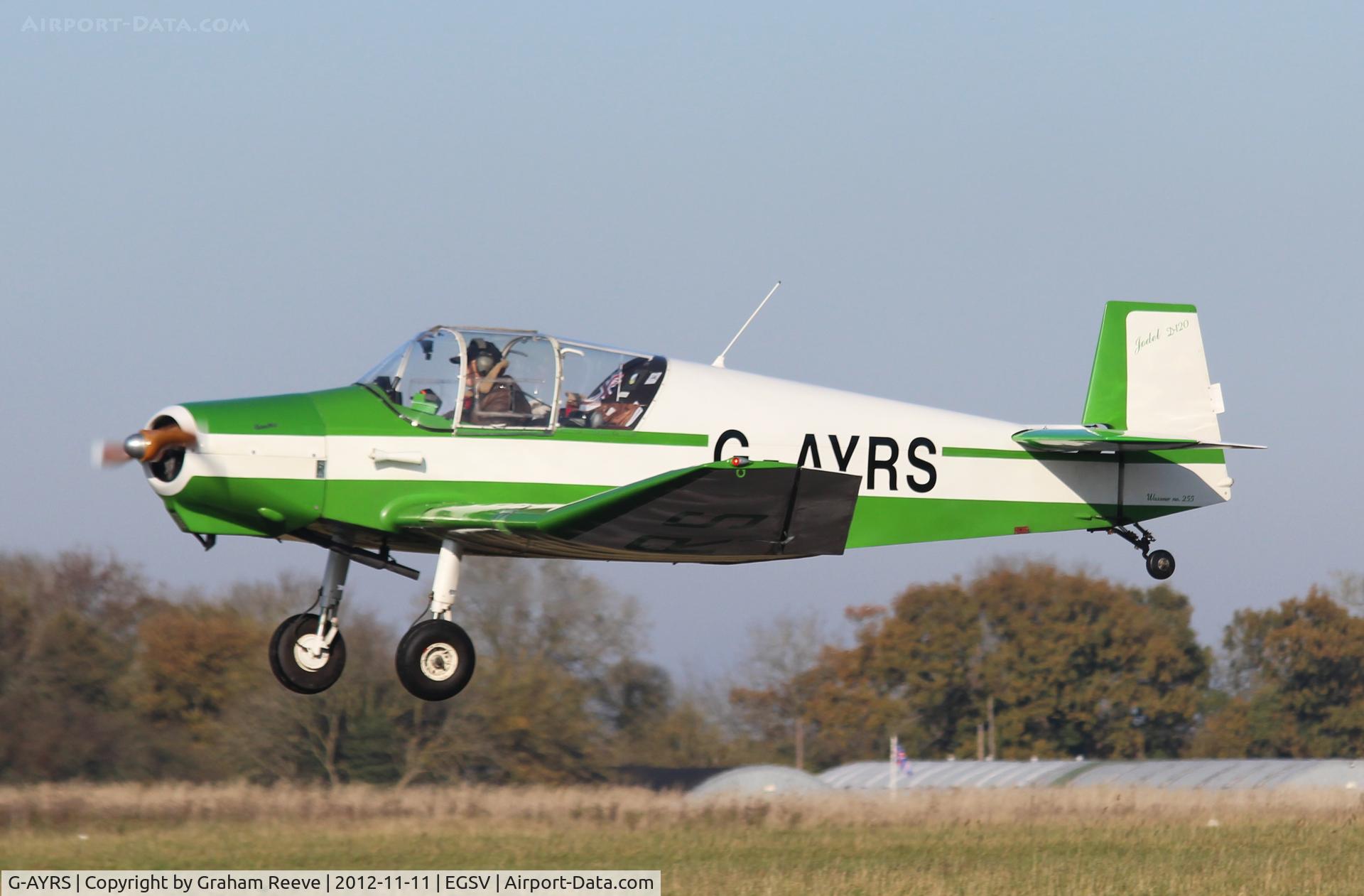 G-AYRS, 1964 Wassmer (Jodel) D-120 Paris-Nice C/N 255, Just airbourne.