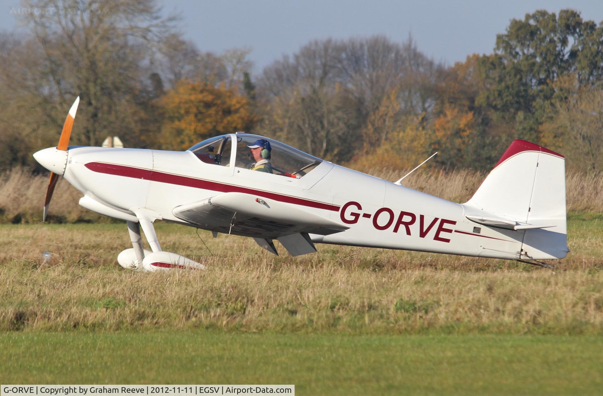 G-ORVE, 1994 Vans RV-6 C/N 21710, Landing at Old Buckenham.