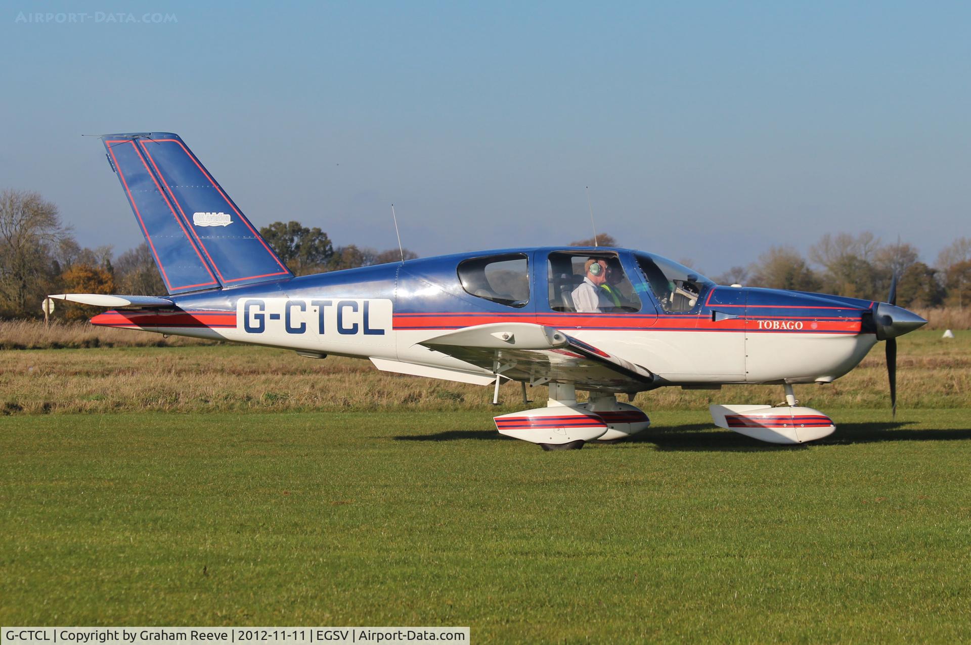 G-CTCL, 1990 Socata TB-10 Tobago C/N 1107, Just landed.