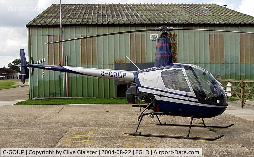 G-GOUP, 1991 Robinson R22 Beta II C/N 1663, Ex: G-DIRE > G-GOUP - Originally owned to, Landhurst Leasing plc in January 1991 as G-DIRE and and currently with, Electric Scribe 2000 Ltd since August 2002 as G-GOUP.