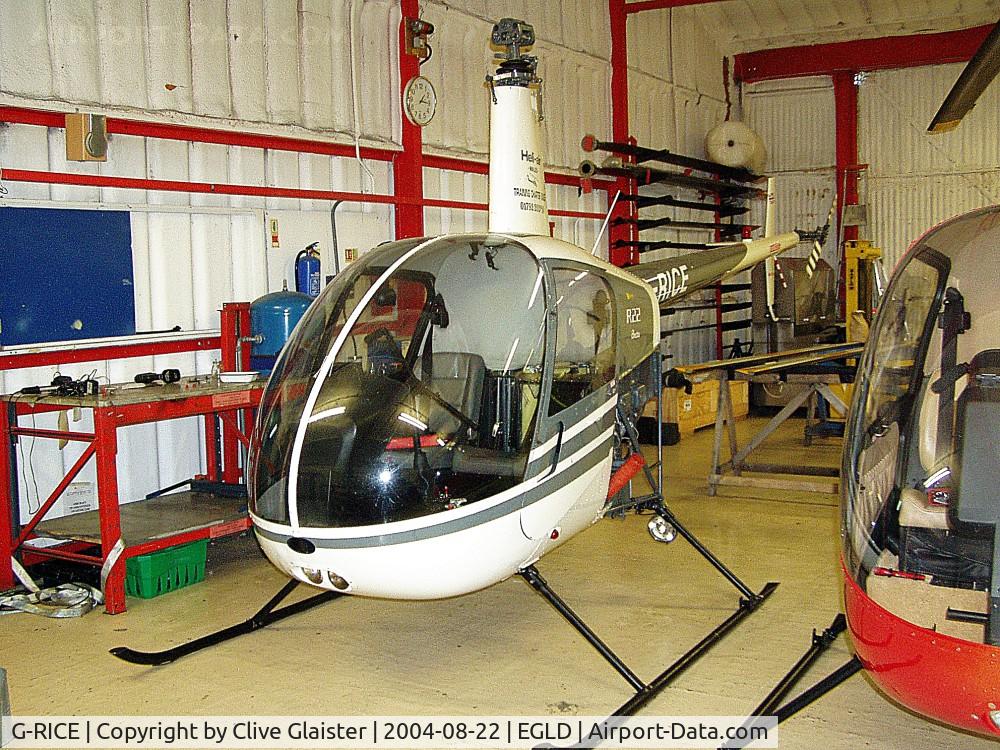 G-RICE, 1995 Robinson R22 Beta C/N 2509, Ex: N93MK > G-RICE > EC-JZF - Originally owned to, Dragonfly Aviation in October 1997 and currently with, Sliverstar Components Ltd since April 2003. To EC-JZF June 2006.
