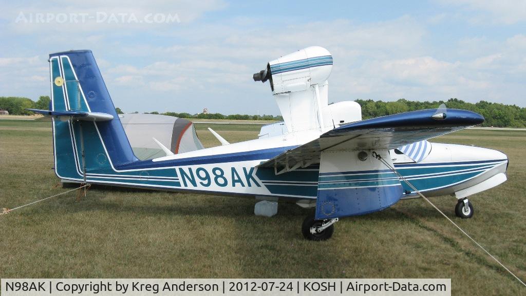 N98AK, 1977 Consolidated Aeronautics Inc. Lake LA-4-200 C/N 806, EAA AirVenture 2012