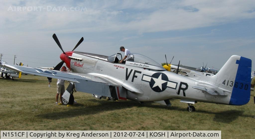 N151CF, 1944 North American P-51D Mustang C/N 44-84933N, EAA AirVenture 2012