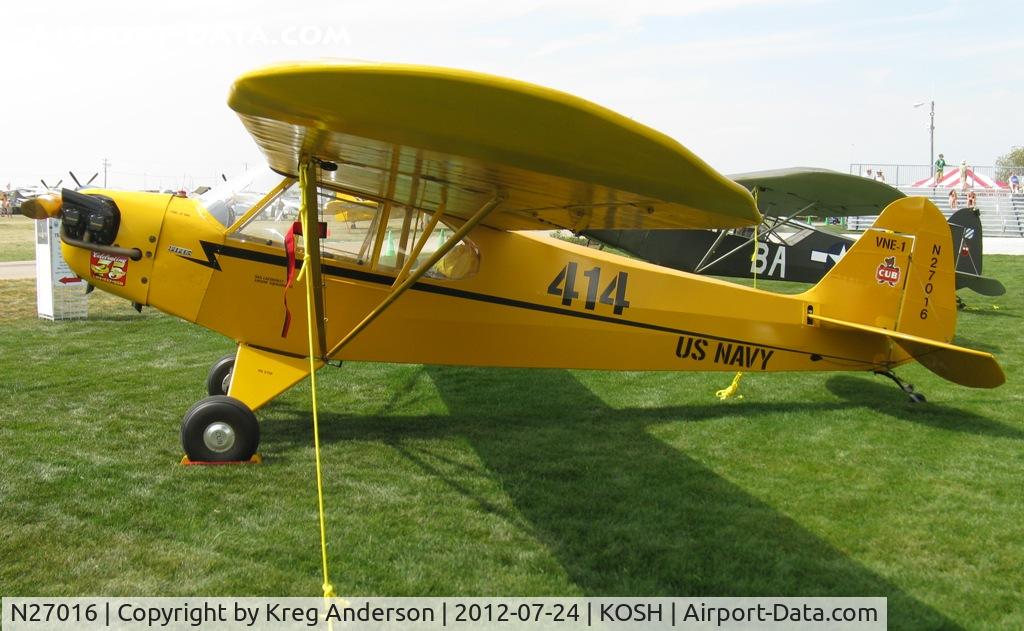 N27016, 1940 Piper J3C-65 Cub Cub C/N 4301, EAA AirVenture 2012