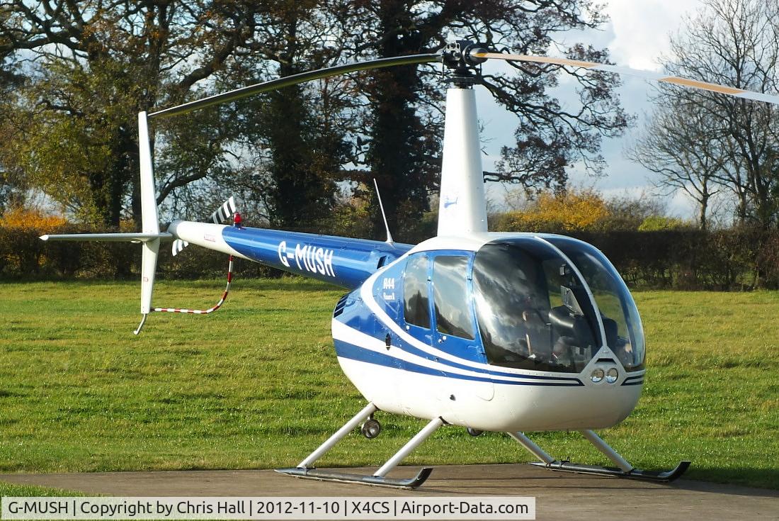 G-MUSH, 2004 Robinson R44 II C/N 10278, Costock Heliport, Leicestershire