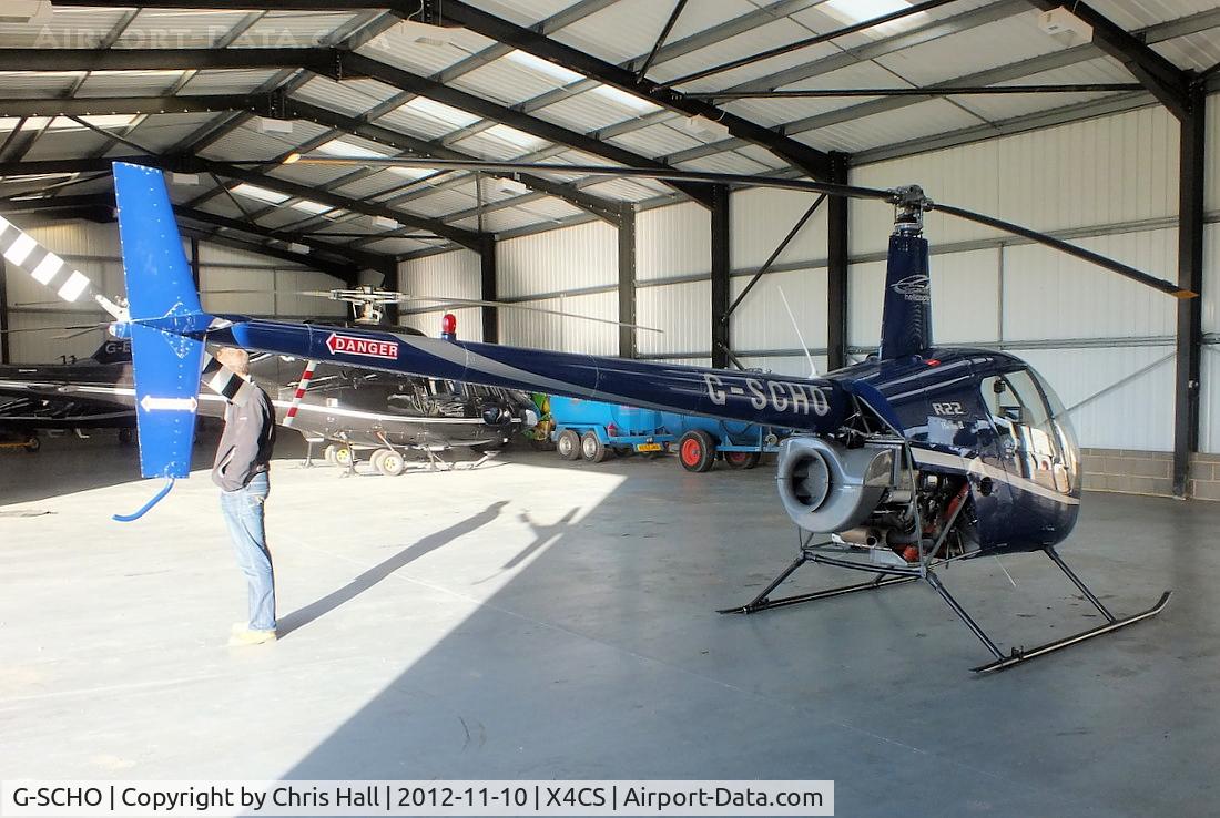 G-SCHO, 2005 Robinson R22 Beta II C/N 3833, Costock Heliport, Leicestershire