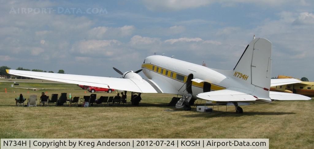 N734H, 1942 Douglas DC-3 (C-47-DL) C/N 4727, EAA AirVenture 2012