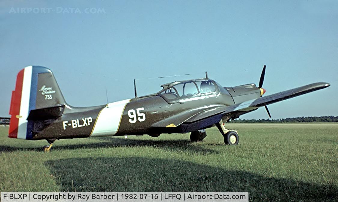 F-BLXP, 1955 Morane-Saulnier MS-733 Alcyon C/N 95, Morane-Saulnier MS.733 Alcyon [95] La Ferte Alais~F 16/07/1982. Image taken from a slide.