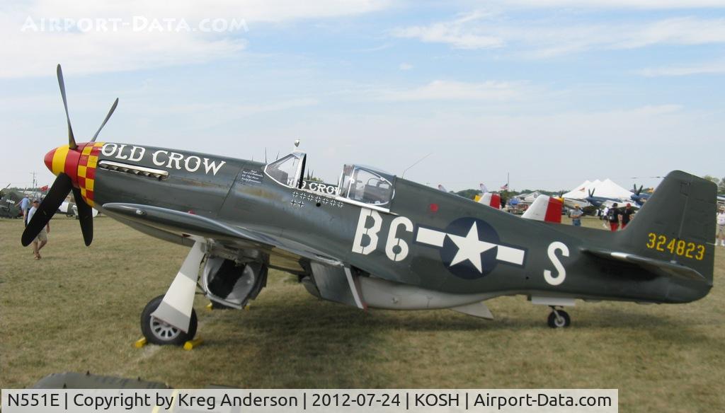 N551E, 1943 North American P-51B-1NA Mustang C/N 102-24700, EAA AirVenture 2012