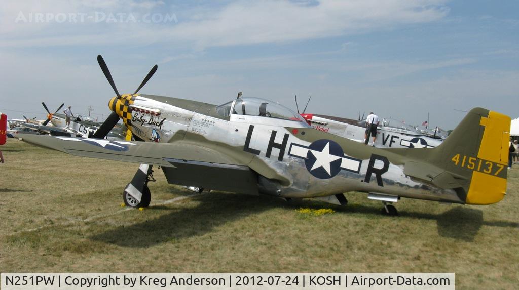 N251PW, 1944 North American P-51D Mustang C/N 122-31945, EAA AirVenture 2012